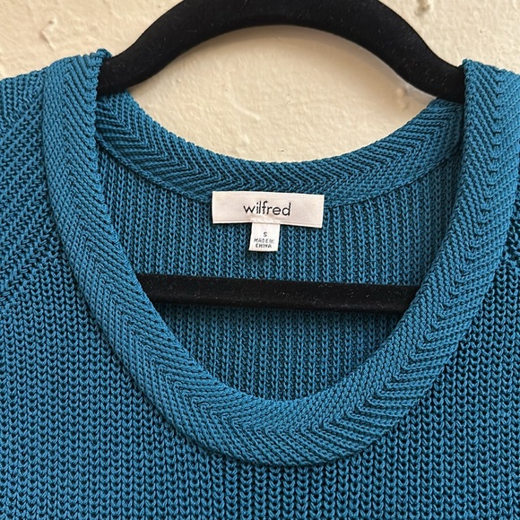 WILFRED Aritzia Palmier Knit Tunic Sweater Sz Small - Picture 6 of 9